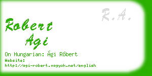 robert agi business card