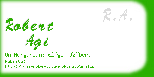 robert agi business card